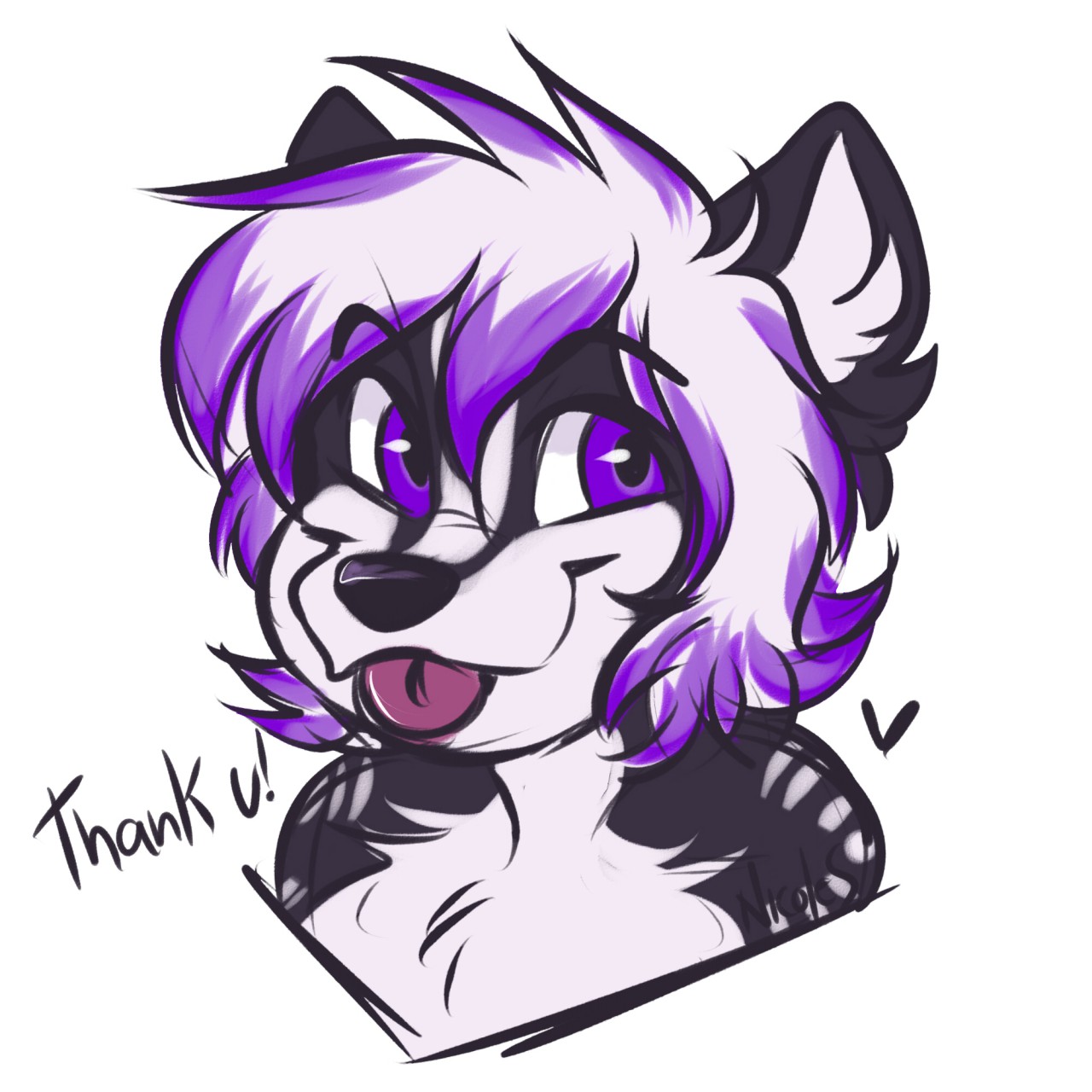 Portrait of the Purple Skunk by GammaSkunk -- Fur Affinity [dot] net