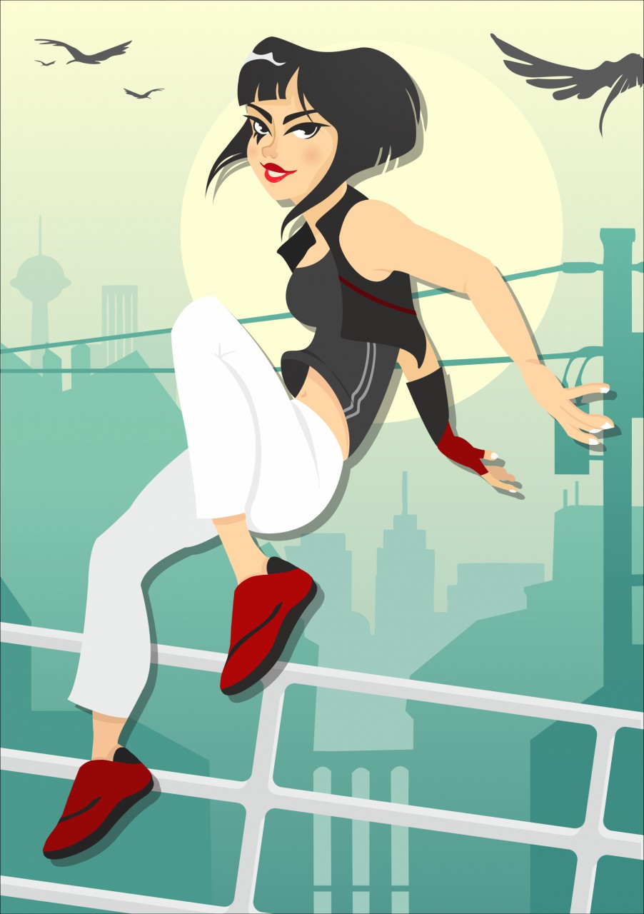 Faith (Mirror's Edge) Pin-Up by Mono-Sloth on Newgrounds