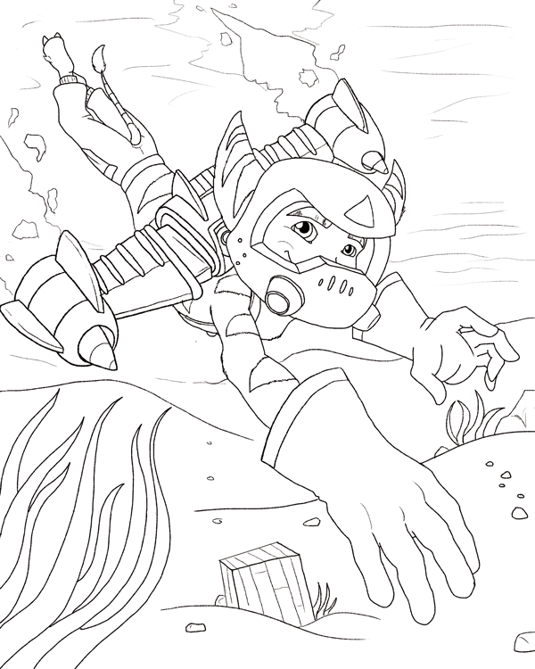 free ratchet and clank coloring pages