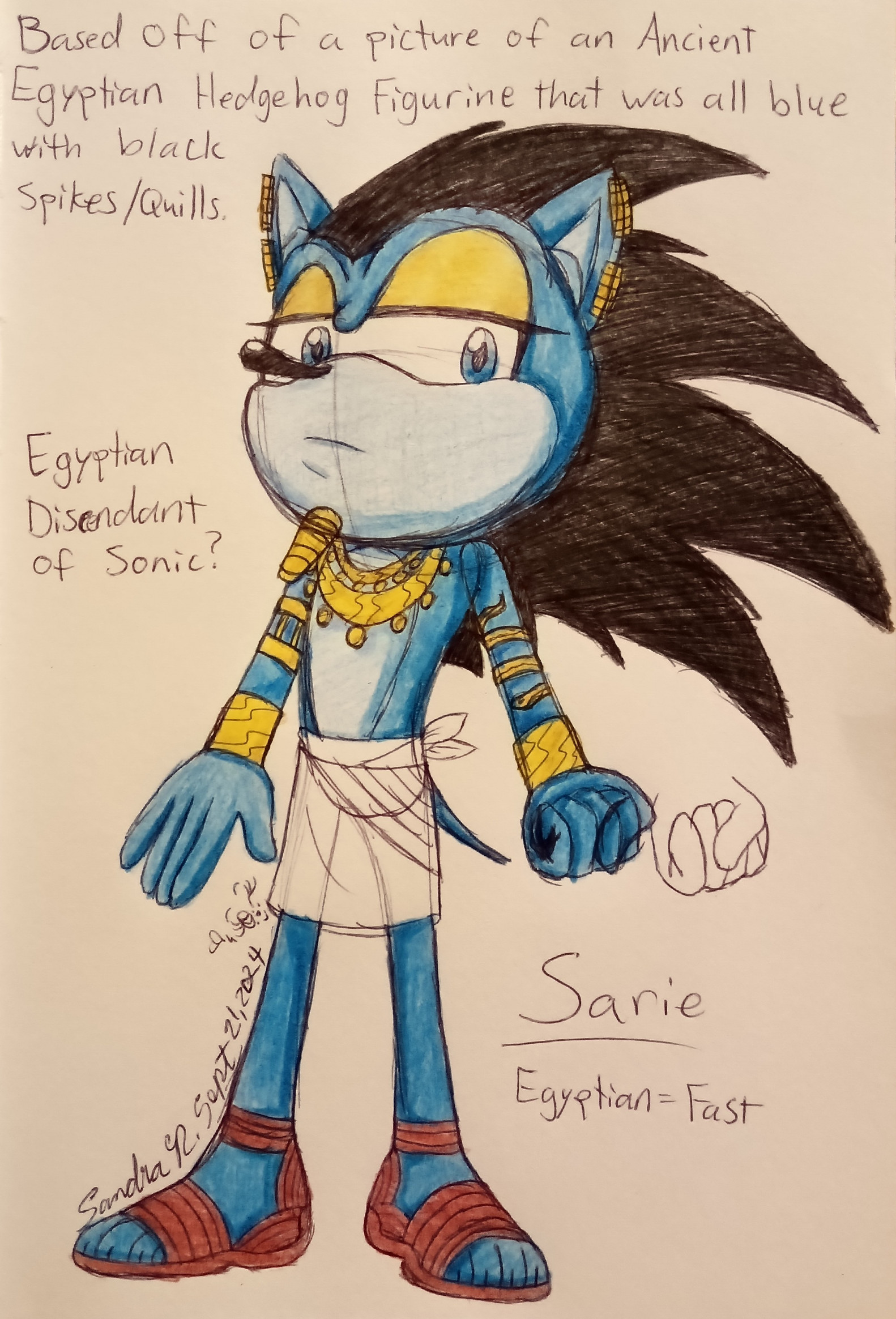 Sarie The Ancient Egyptian Hedgehog