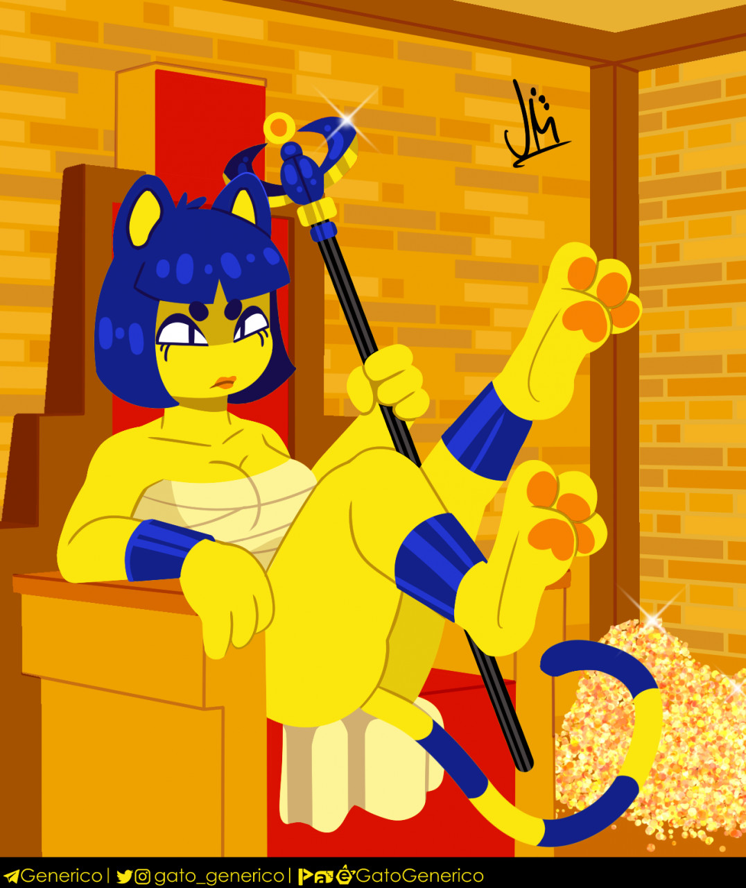 Ankha Animal crossing uwu by GatoGenerico -- Fur Affinity [dot] net