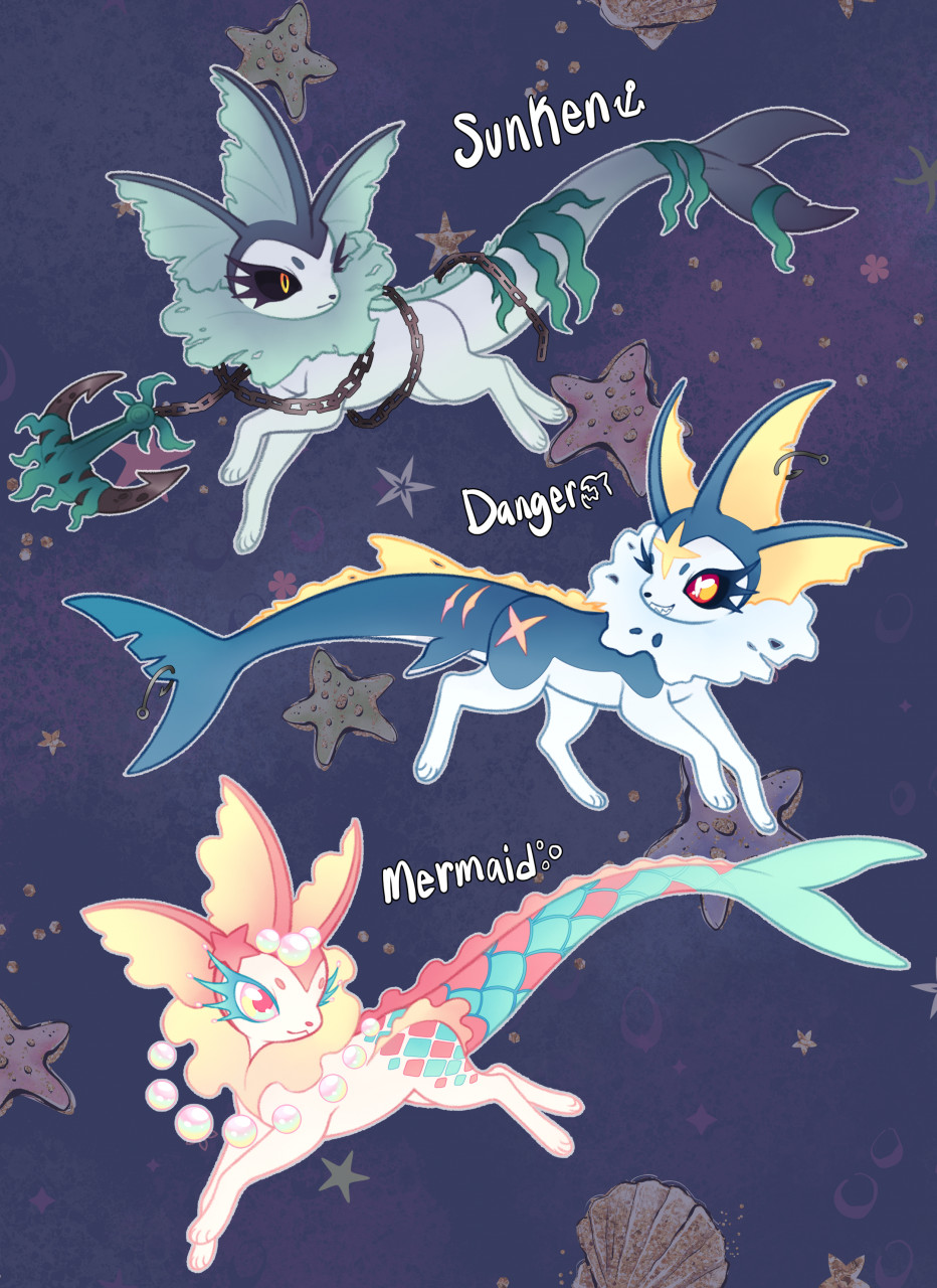 Vaporeon fusions