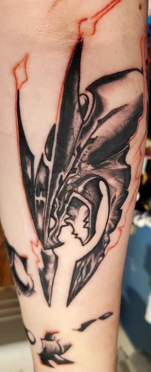 Minh Kaiju  Hey Thank you very much fitmare  Rayquaza Shiny  Done at  mystictattoogrenoble minhluurangon mystictattoo grenoble cosplayer  pokemontattoo pokemon rayquaza gamerink videogamestatts nerdytattoo  NerdyTattoosDaily 