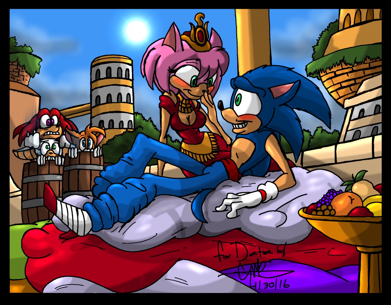 OLD PICTURE: SonAmy chase with a twist — Weasyl