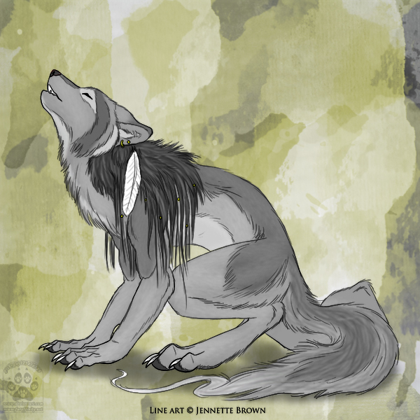 Howling female werewolf by geckoguy123456789 -- Fur Affinity [dot] net