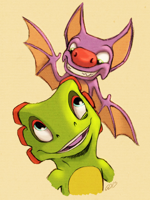 Yooka and Laylee are in Fall Guys!