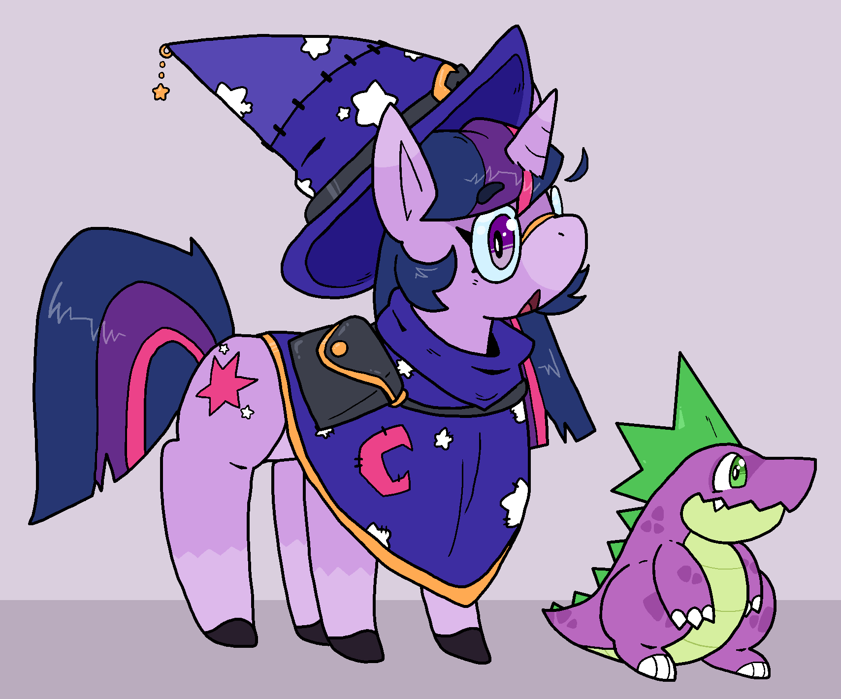 Twilight and Spike Redesign by Genowhirl910 -- Fur Affinity [dot] net