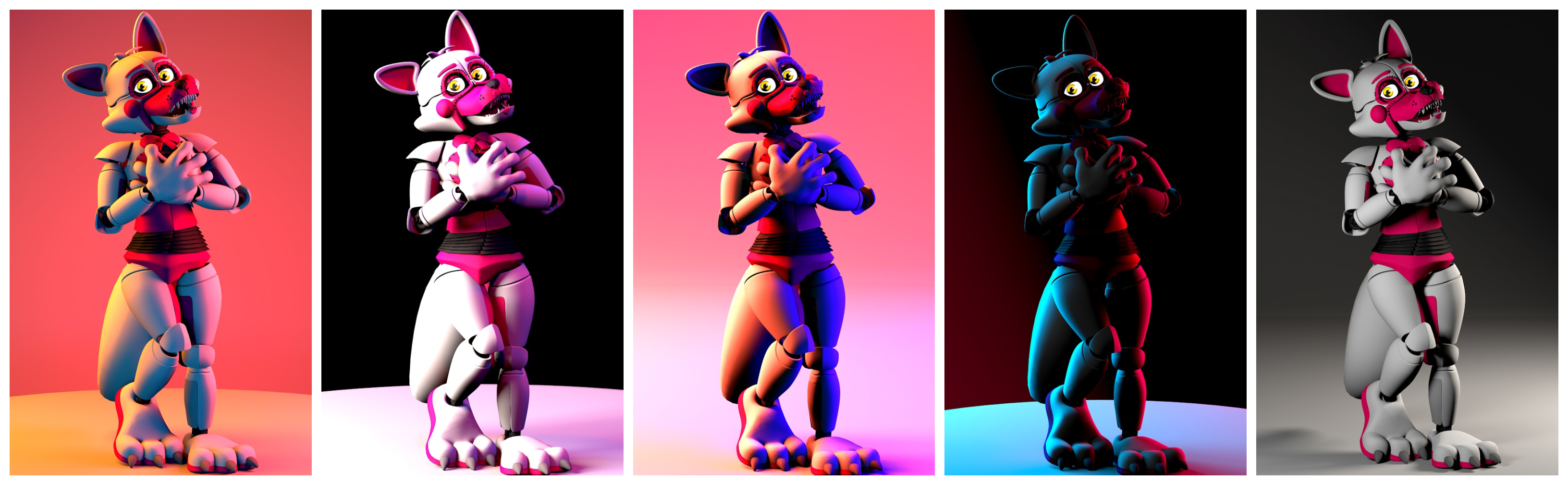 I rendered a foxy wallpaper for PC It is not my model I just rendered it  If it is your model and want it down Comment it and I will remove it 