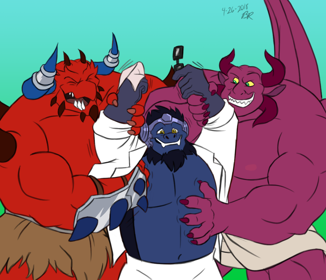 Sketch-a-thon Order: Tickle Demons by GEPredators -- Fur Affinity [dot] net