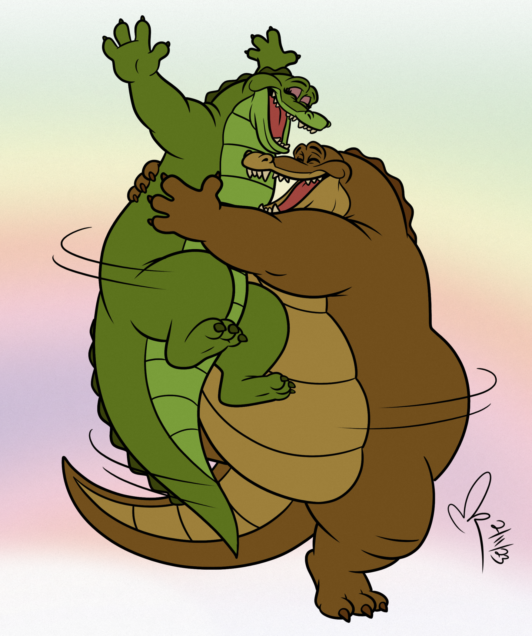 Commission - Gator Spin Dancing by GEPredators -- Fur Affinity [dot] net