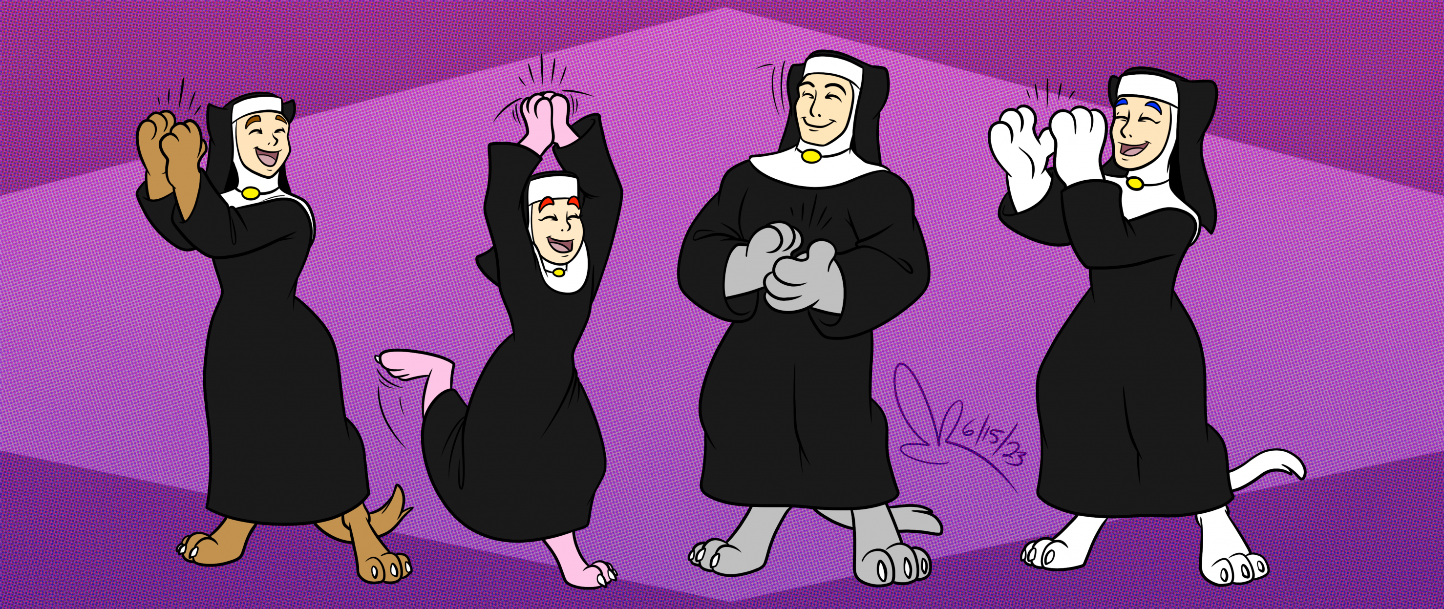 Commission - Kingdom Hearts Darkstalker Cat Nuns by GEPredators -- Fur  Affinity [dot] net