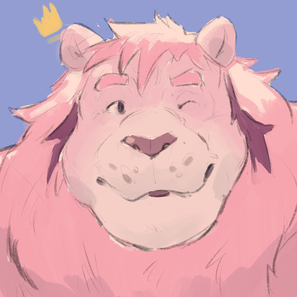 Cotton candy lion by Geratakes_art -- Fur Affinity [dot] net