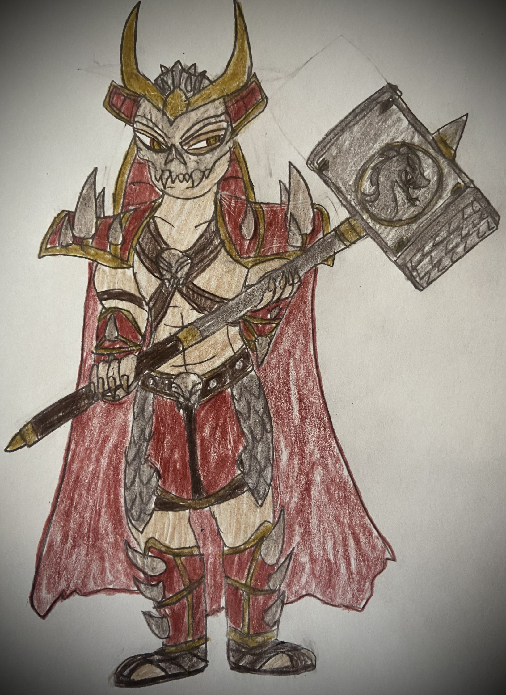 Shao Kahn MK Fan Art by RacoonCake -- Fur Affinity [dot] net