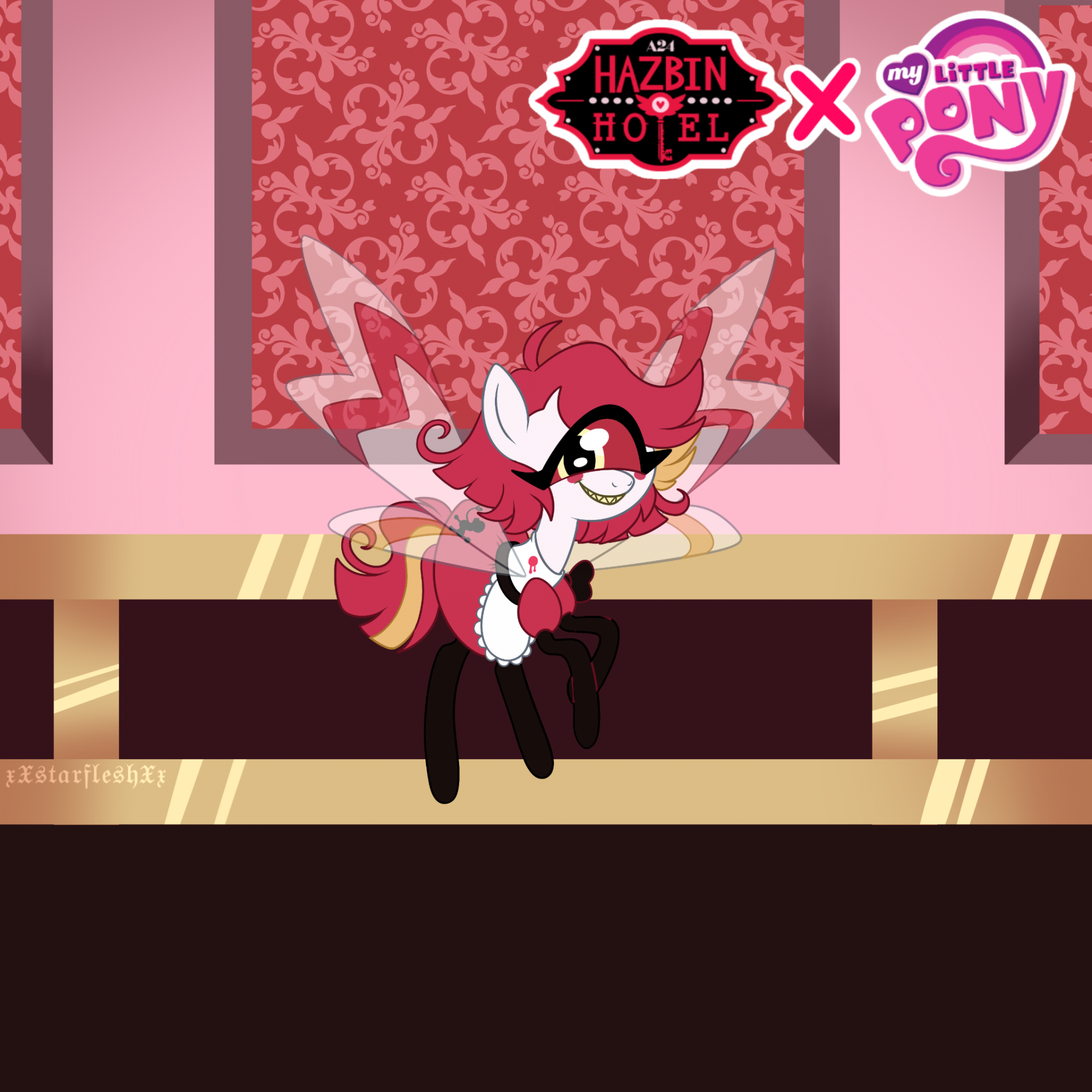 MLP x Hazbin Hotel NIFTY by GhostTownCl0wn -- Fur Affinity [dot] net