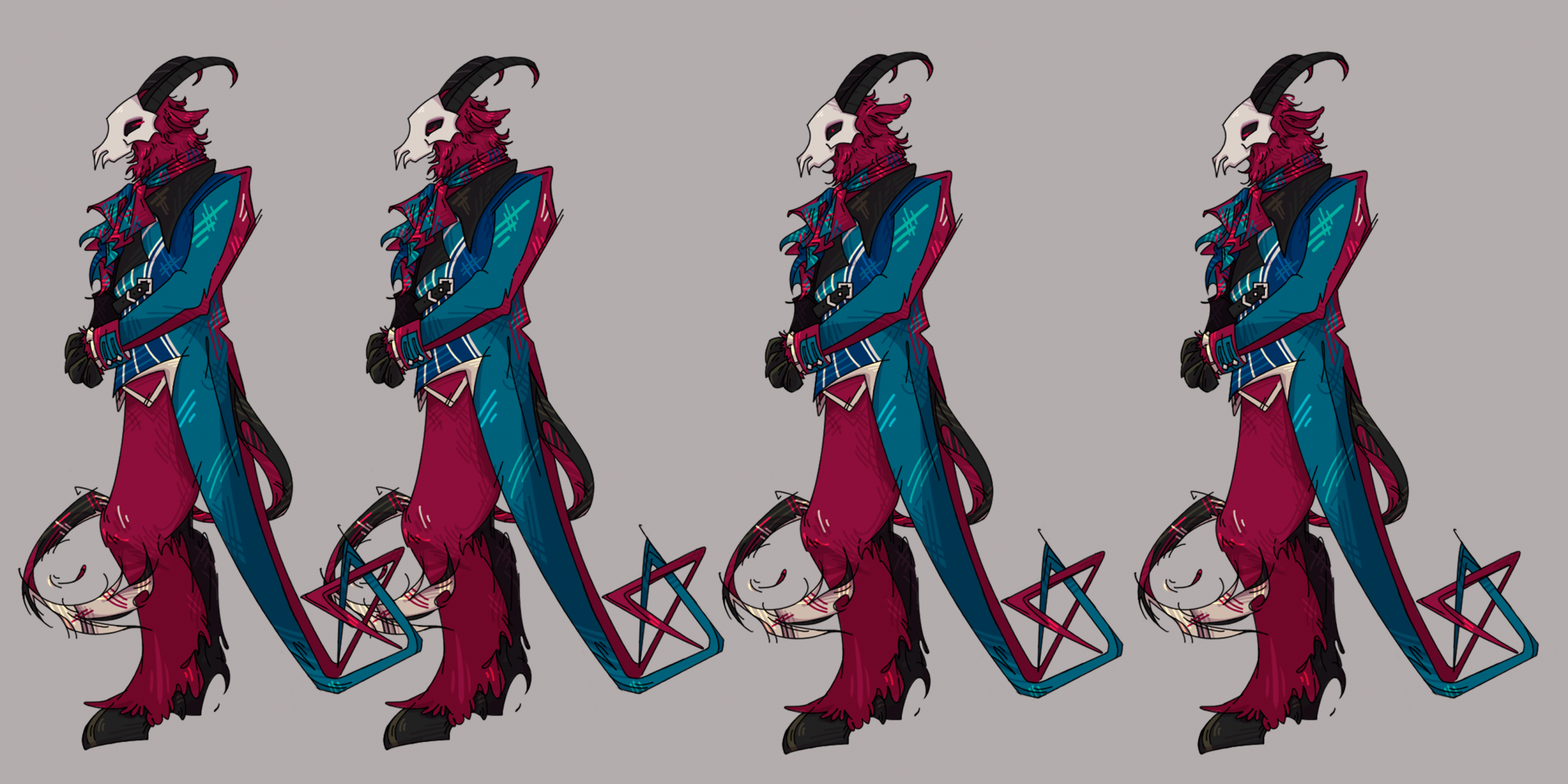 Monster Prom OC Spritesheet by gillded -- Fur Affinity [dot] net