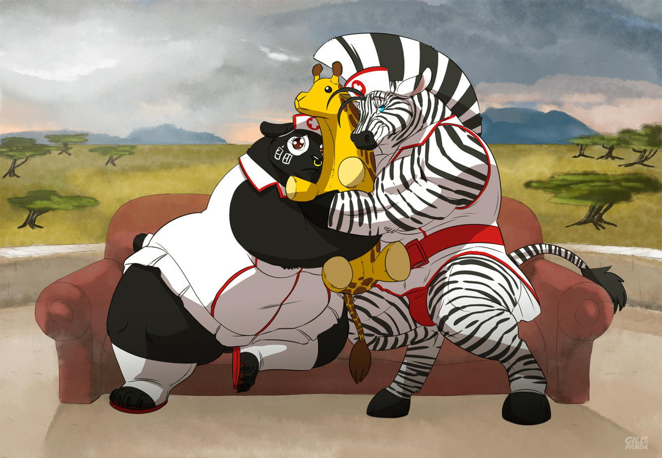 Fat furry Zebra