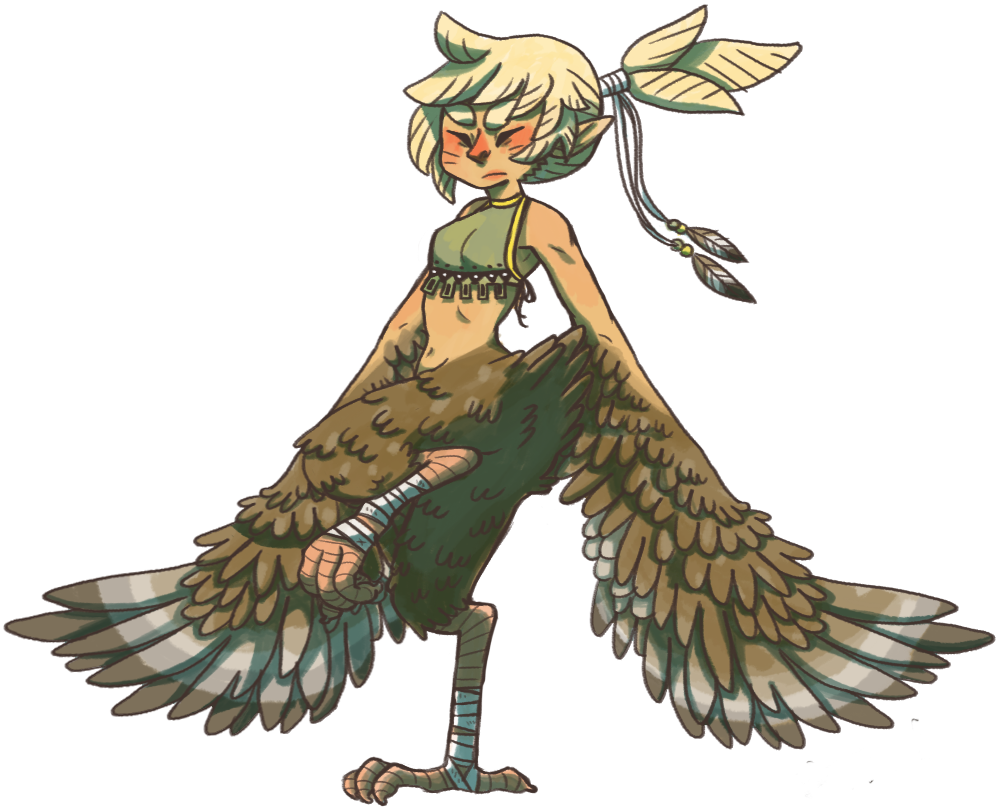 monster girl challenge - harpy by giraffitti -- Fur Affinity [dot] net