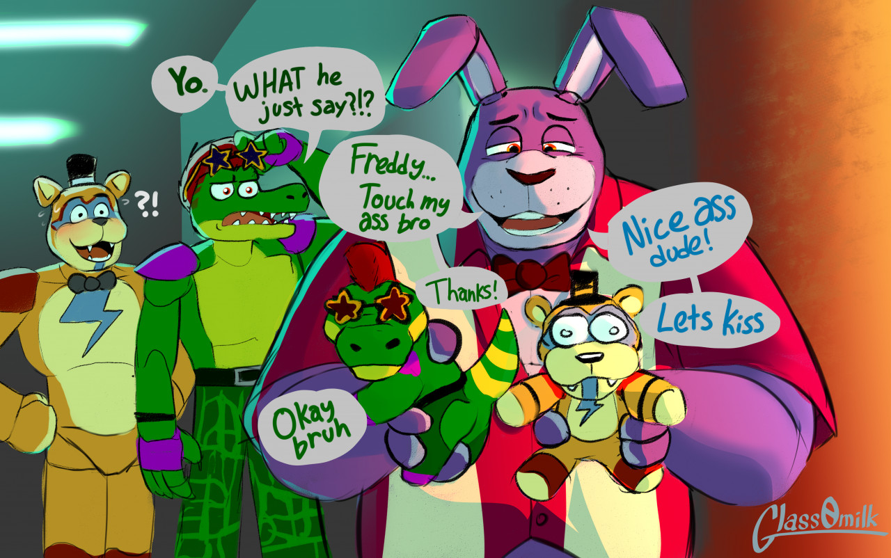 The gang finds Bonnie by glass0milk -- Fur Affinity [dot] net