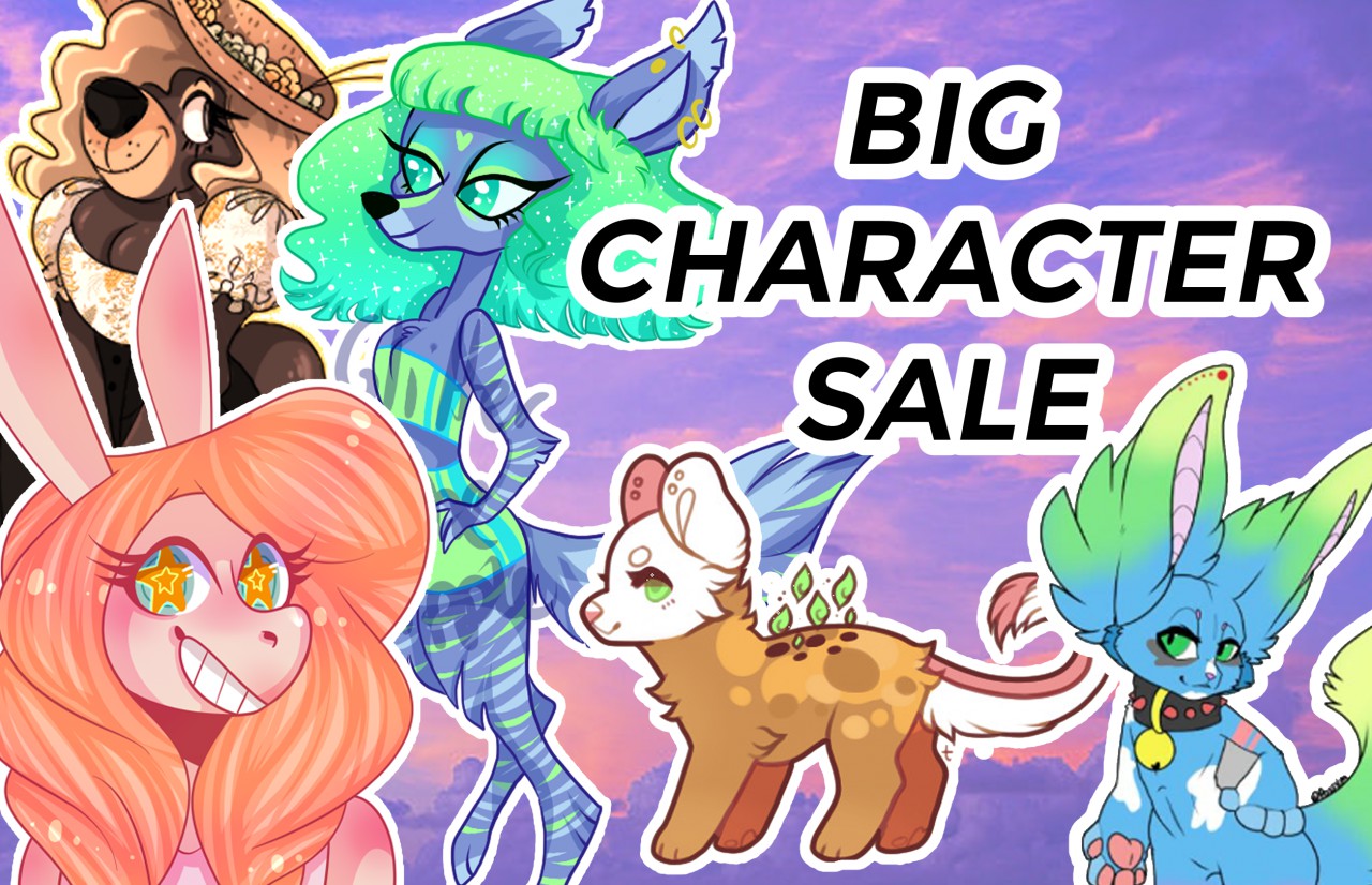 Mega Character Sale! By Glitterpineapple -- Fur Affinity [dot] Net