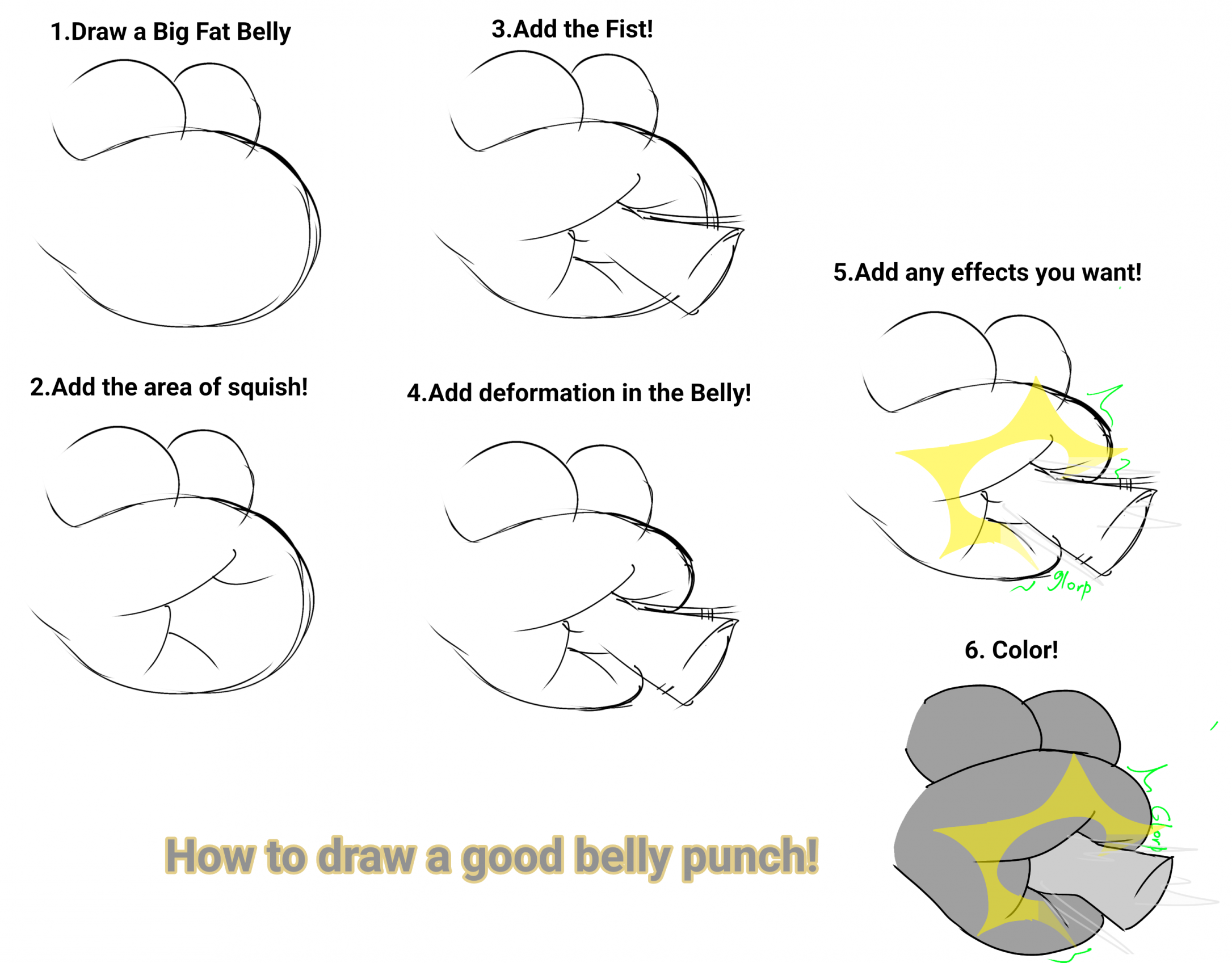 Belly Punch Tutorial by GmBoi -- Fur Affinity [dot] net