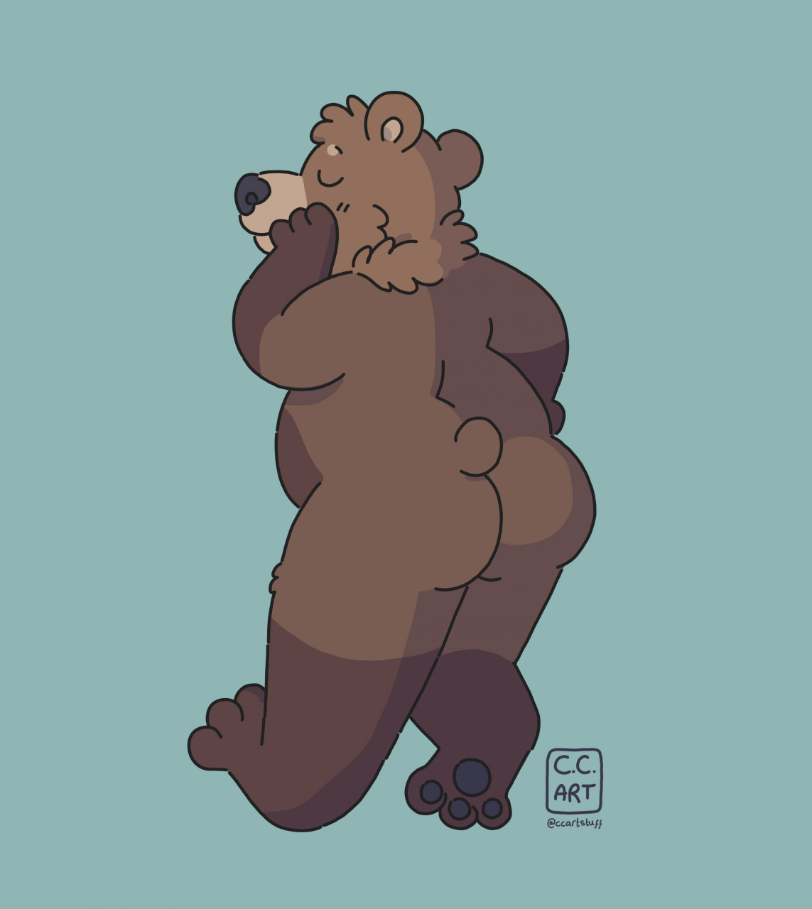 bear bare bear butt