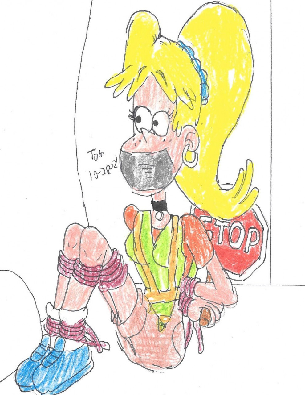 HOUSE OF HORRORS Rita Loud Crossing Guard Tied by godzilla713 -- Fur  Affinity [dot] net