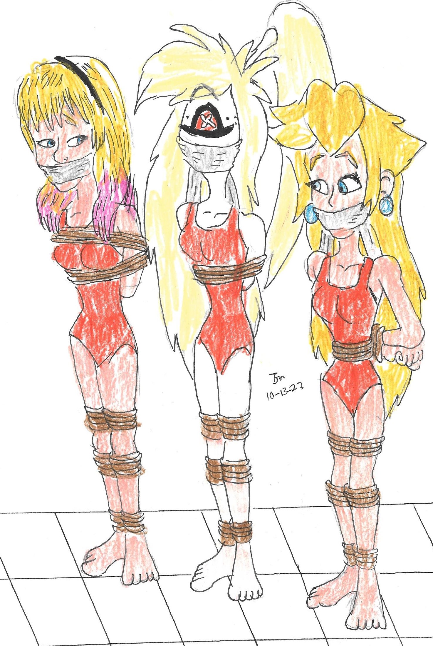 LASHED LIFEGUARDS Gwen Stacy Cherri Bomb Princess Peach by godzilla713 --  Fur Affinity [dot] net