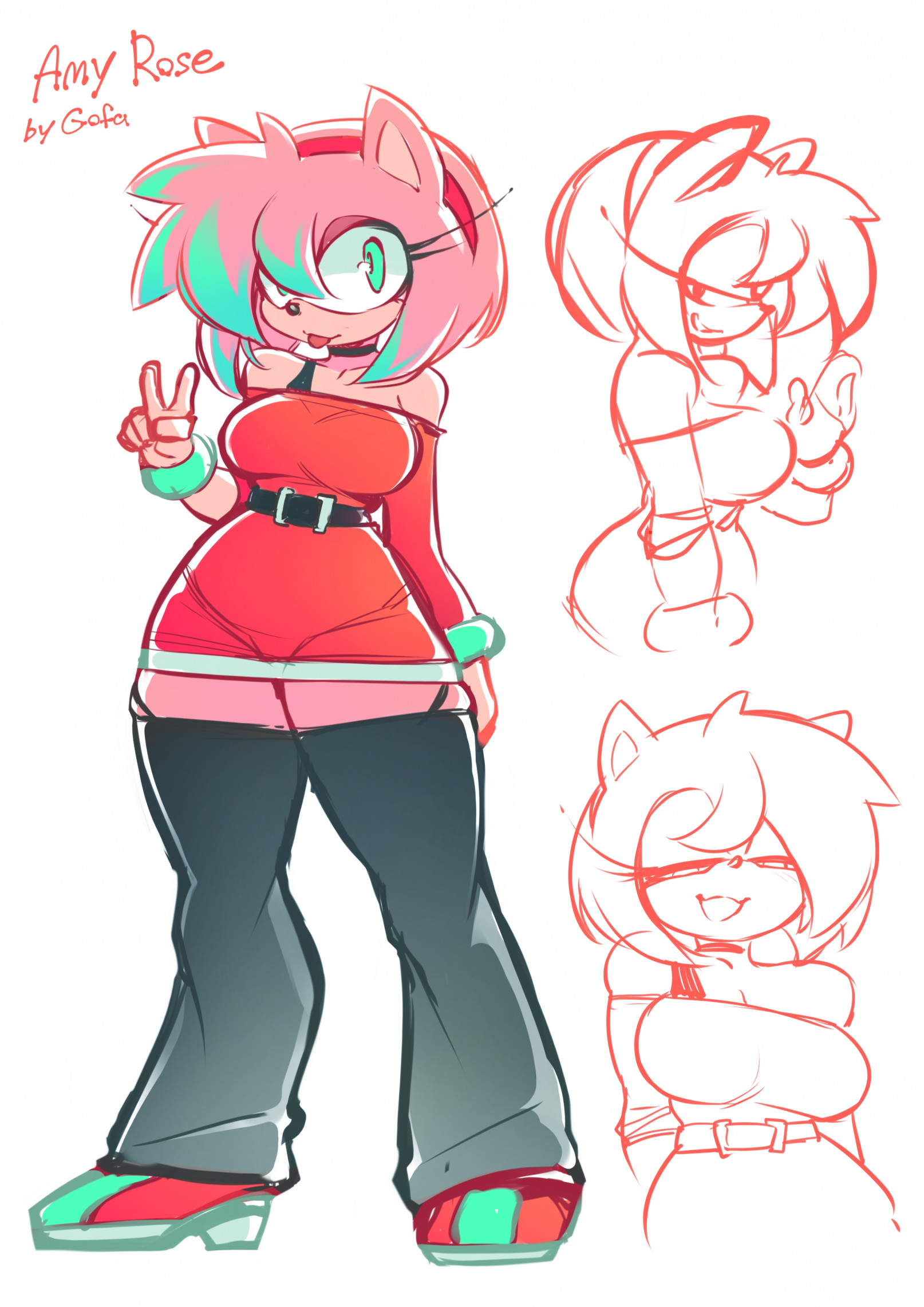 Amy Rose by Gofa -- Fur Affinity [dot] net