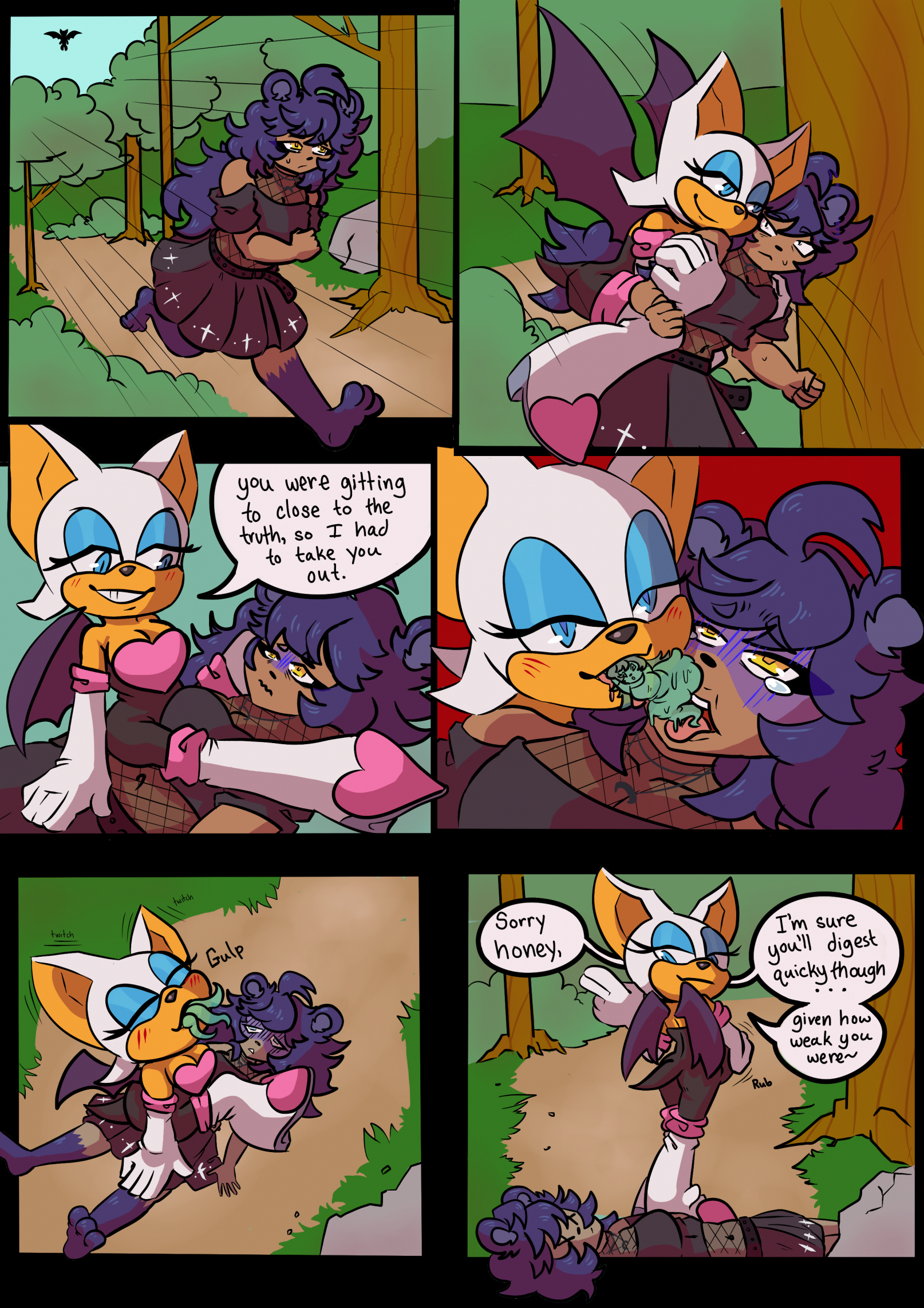 rouge the bat vore comic (got scammed) by goldenPudding -- Fur Affinity  [dot] net