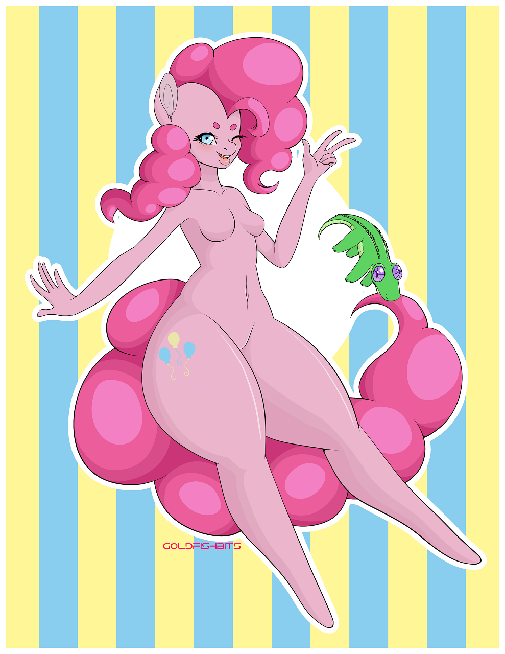 Pinky pie naked