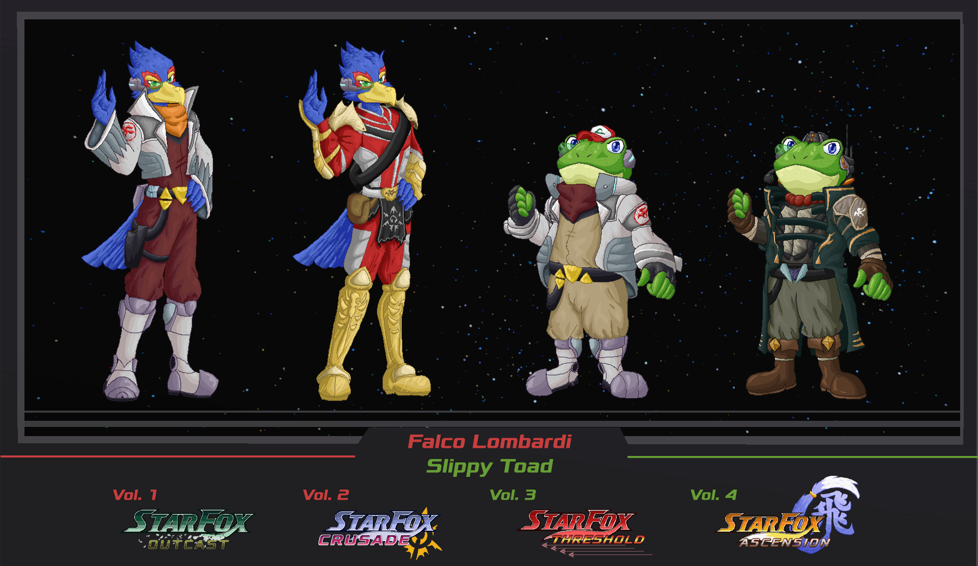 Star Fox Outcast - Falco and Slippy Sprites by Gomerz22 -- Fur Affinity  [dot] net