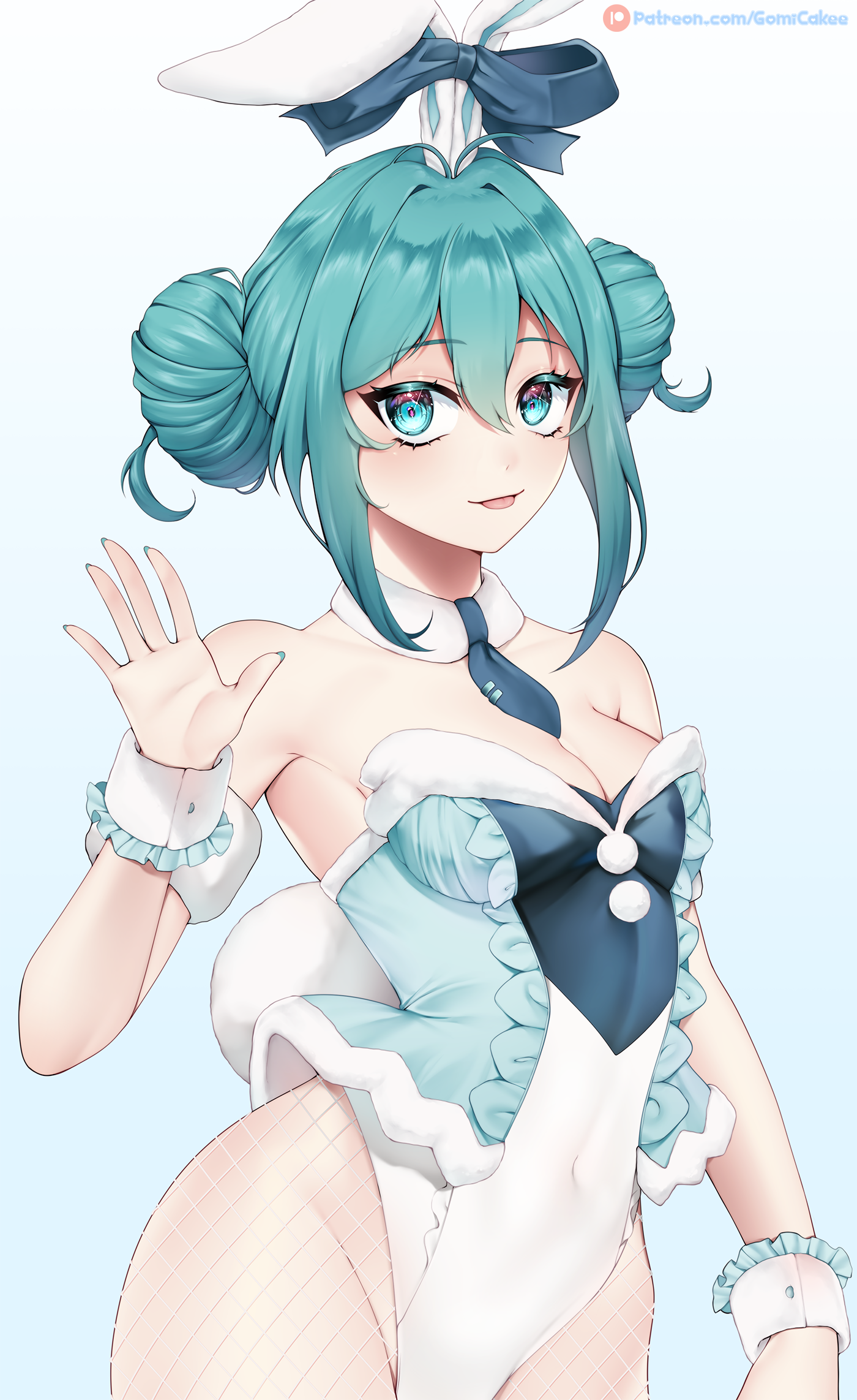 Bunny Girl Miku Fanart (~>.<)~ stevenartzhhh - Illustrations ART