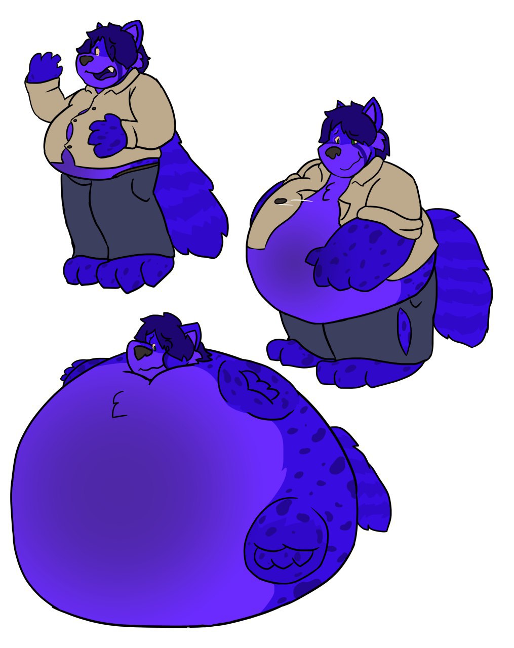 COM] Blueberry Belly Bloat - by Creature_Unknown by googledude -- Fur  Affinity [dot] net