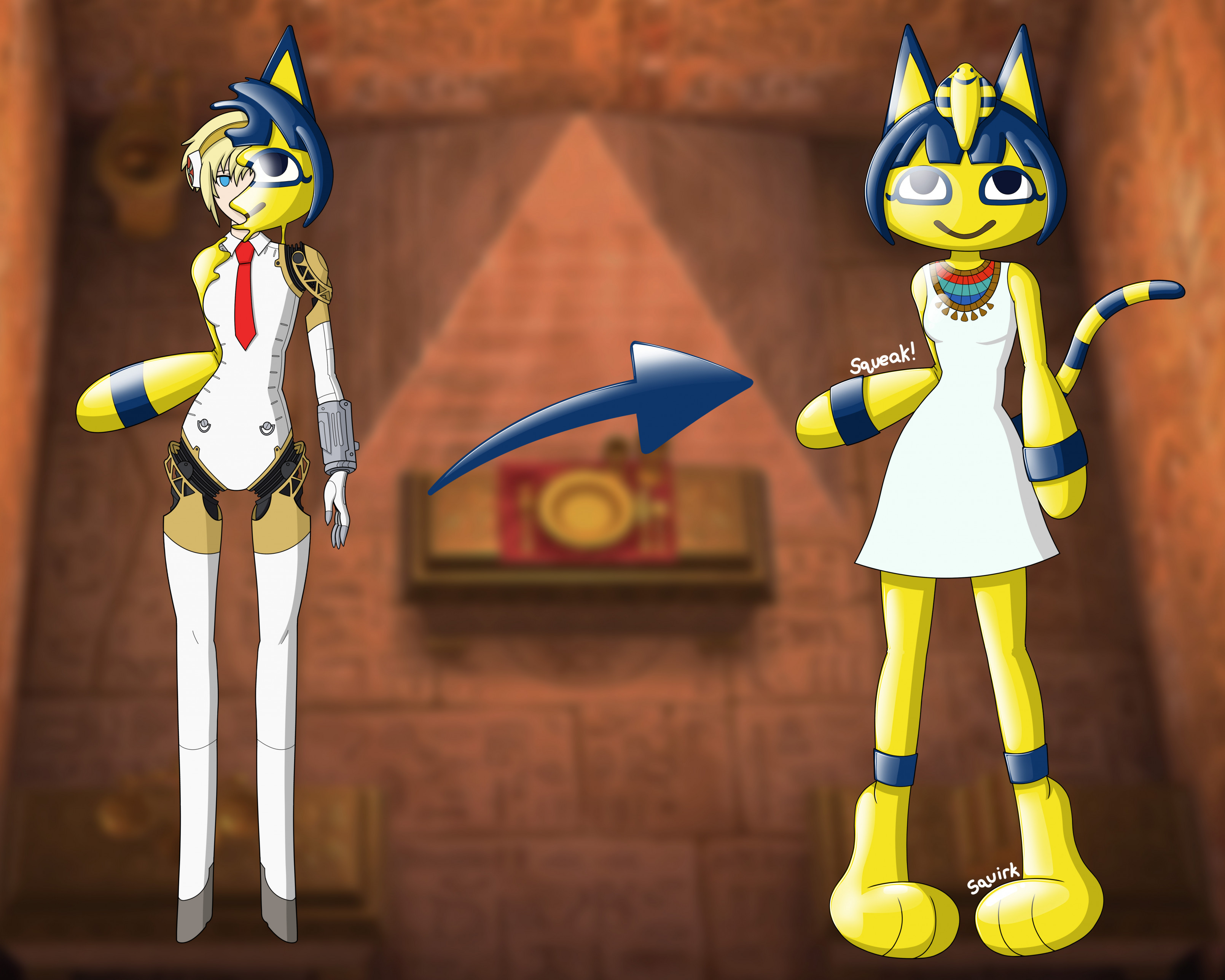 Aigis to Ankha TF by Goop-Sinpai -- Fur Affinity [dot] net