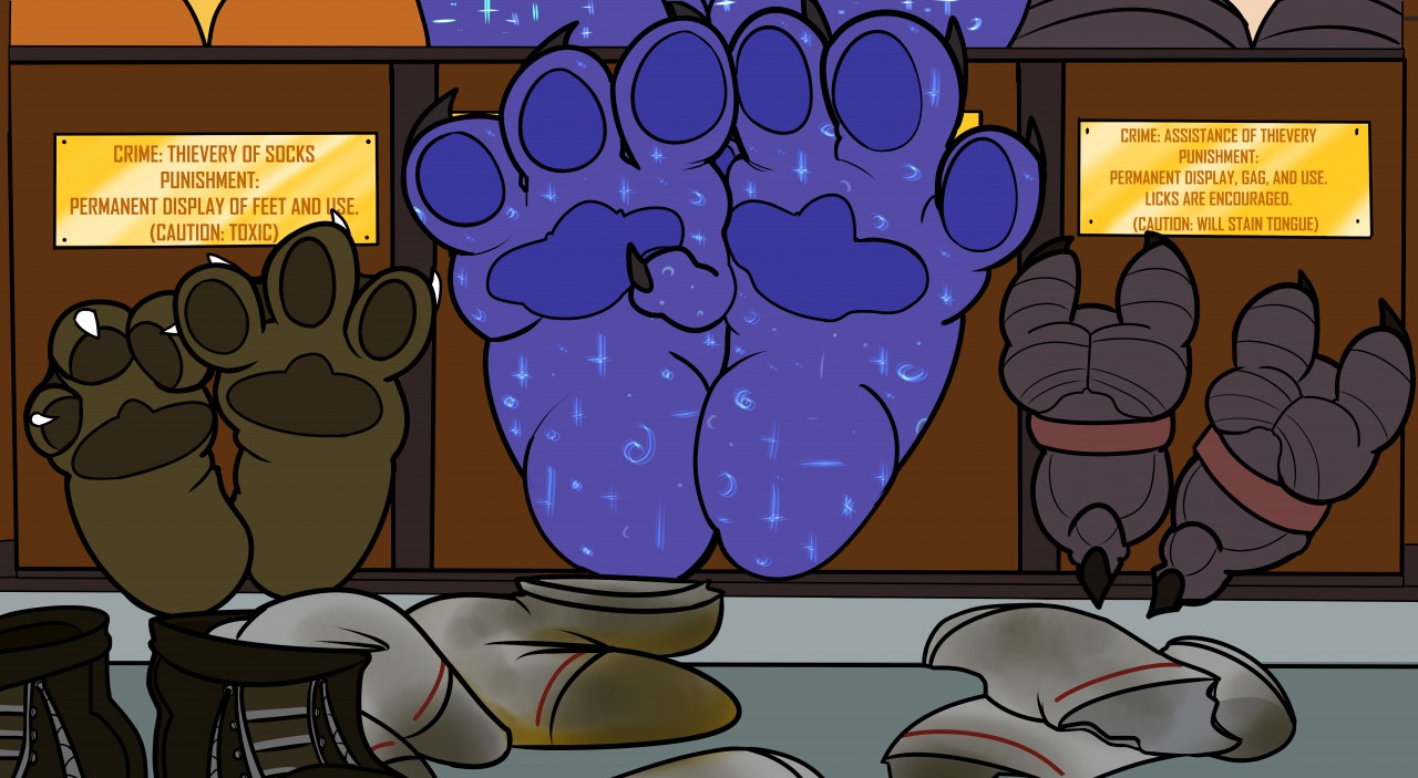 Dirty Sock🧦 Thieves (Bare Feet) by Gordon_The_Otter -- Fur Affinity [dot]  net