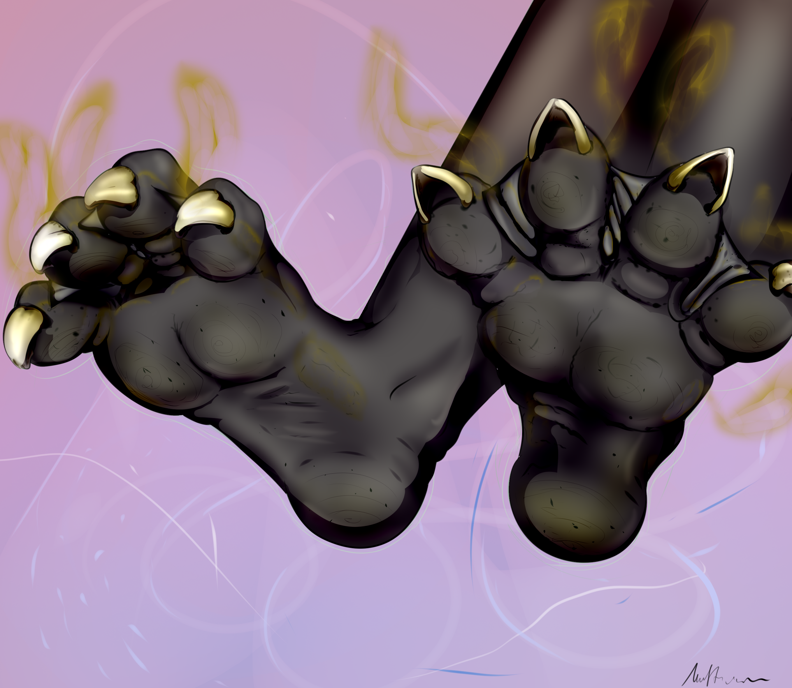 The Paws~ (Dirty Bare) by Gordon_The_Otter -- Fur Affinity [dot] net