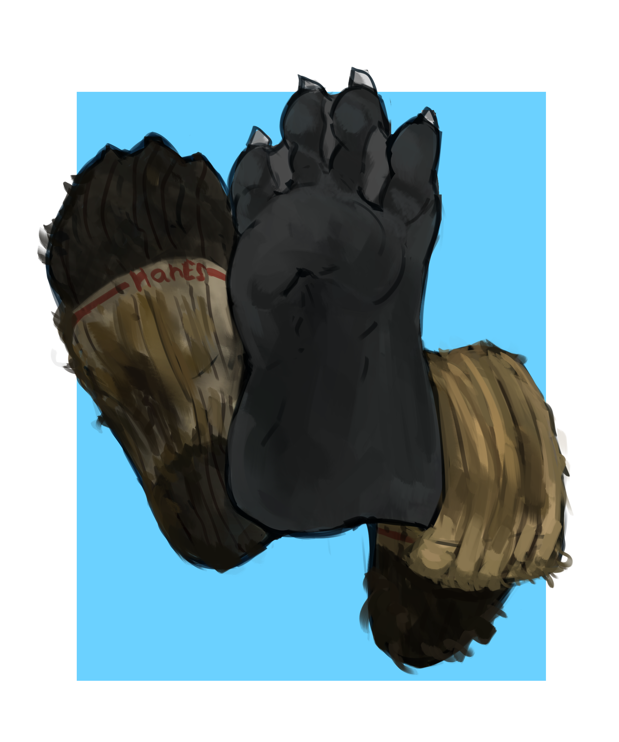 The Paws~ (Bare) by Gordon_The_Otter -- Fur Affinity [dot] net