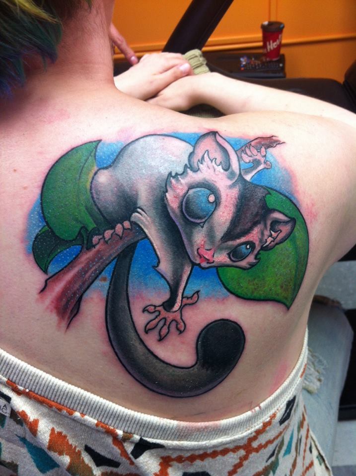 Sugar Glider Tattoo inspired by Ghost of Tsushima  done by Jade  Sally  Mustang Tattoos South Africa  rtattoos