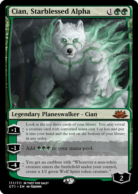 Cian, Starblessed Alpha - Planeswalker by GrandTaurus -- Fur