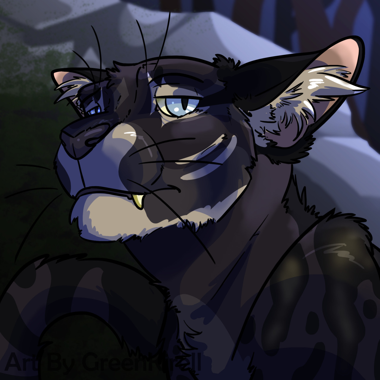 Warrior Cat Icon - CommissionB by greenkirell -- Fur Affinity [dot] net