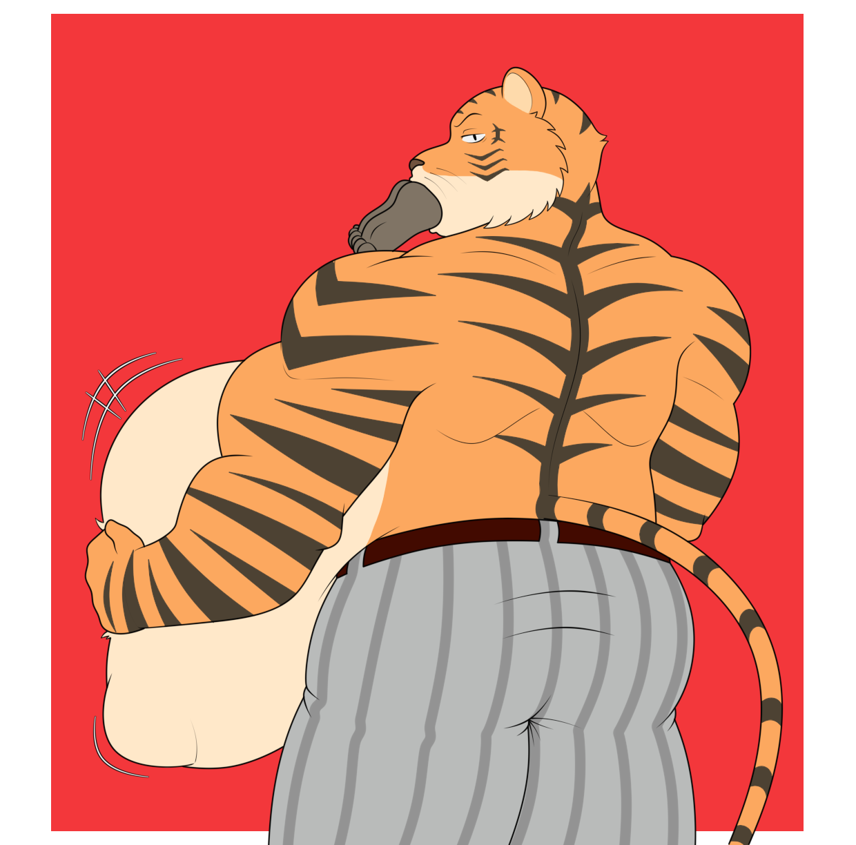 Bill The tiger Vore (back view) by greenwolf2002 -- Fur Affinity [dot] net