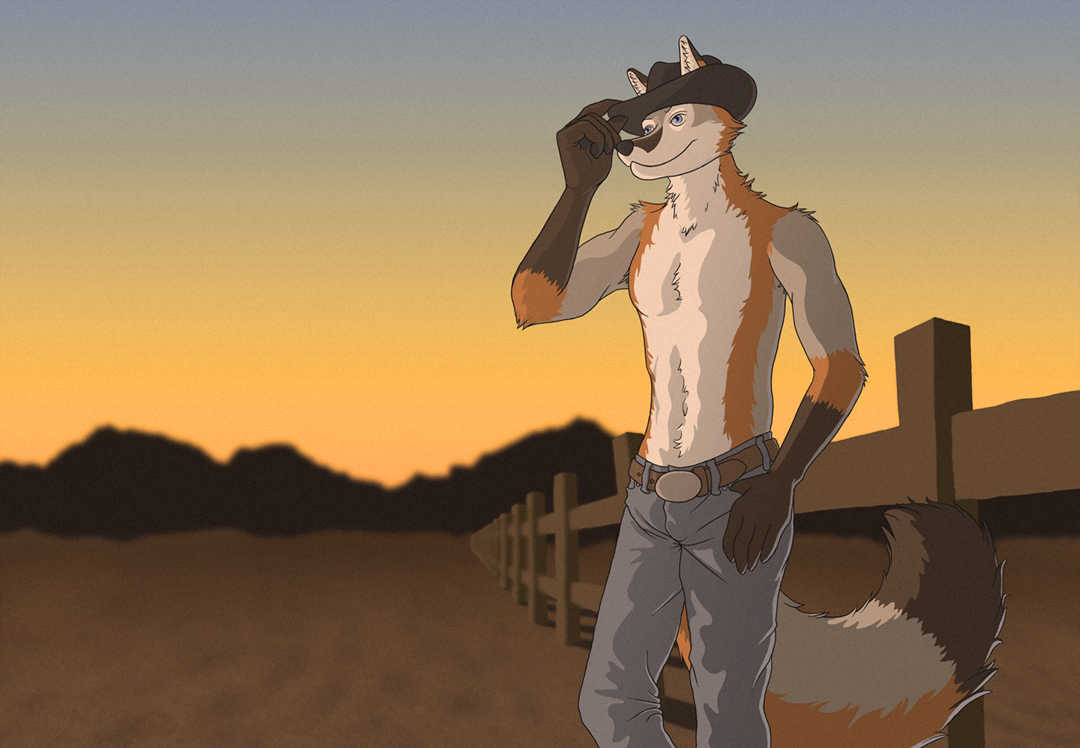 Cowboy Fox by greg-the-fox -- Fur Affinity [dot] net