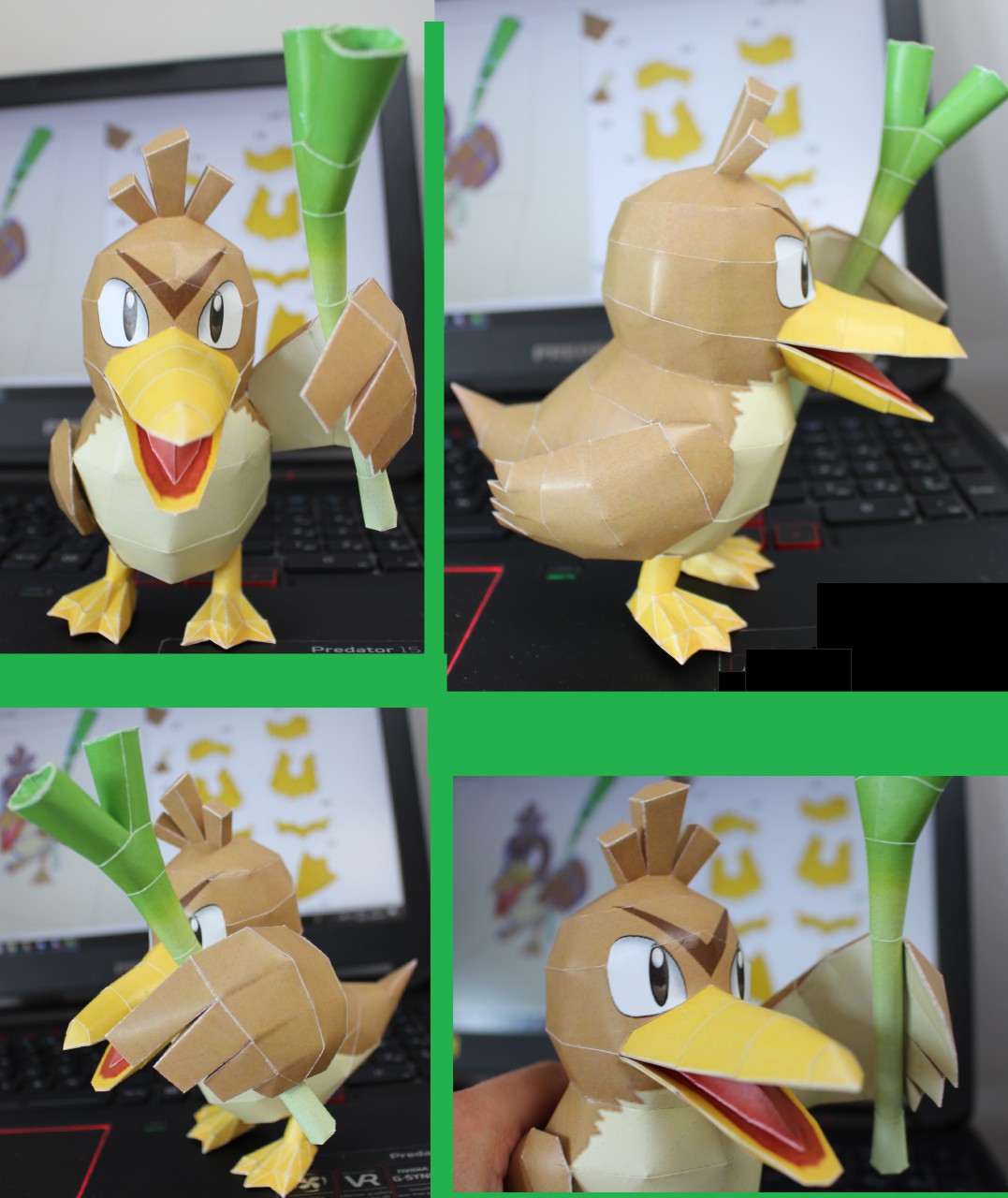 PaperPokés - Pokémon Papercraft: FARFETCHD