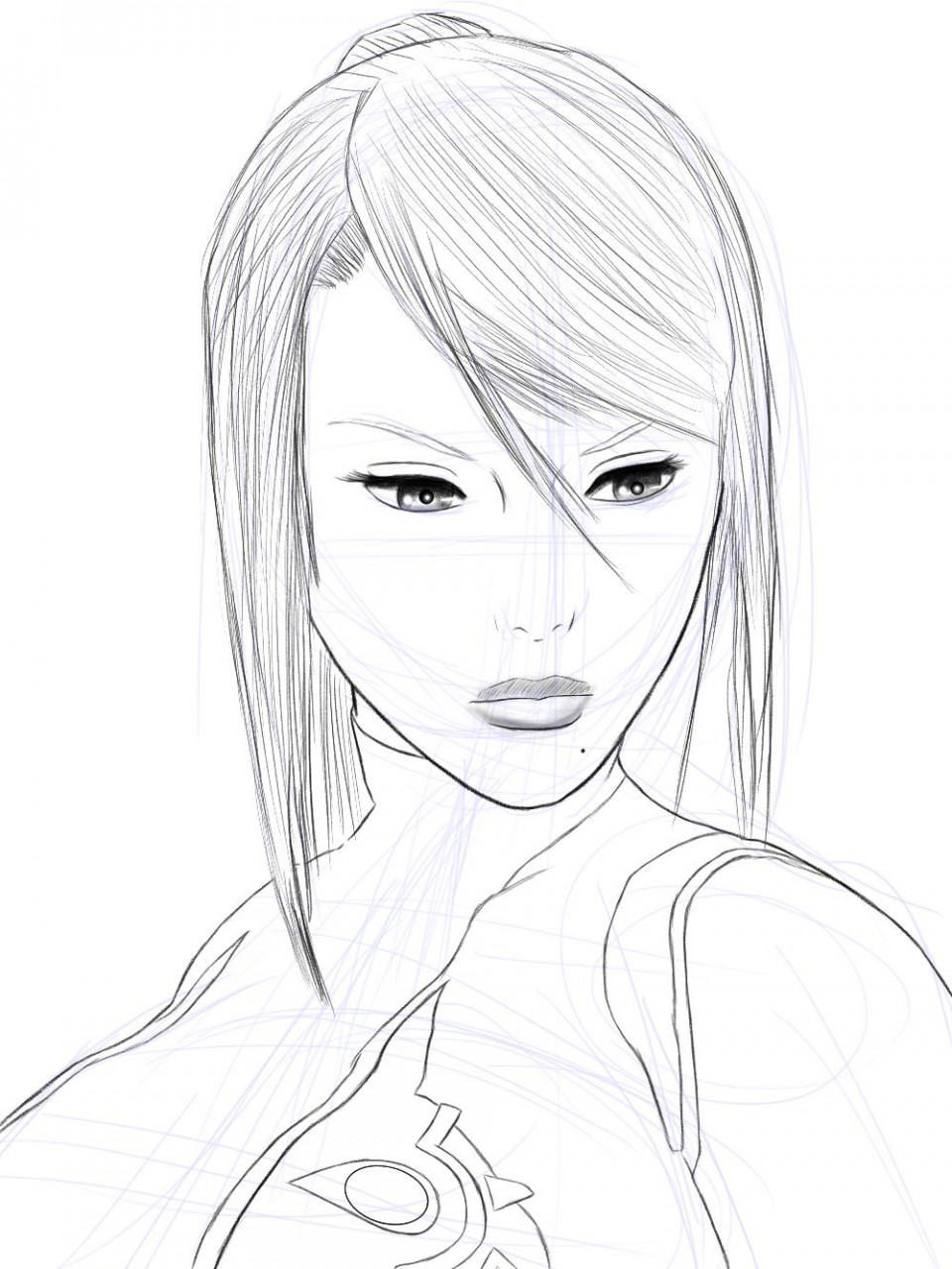 Zero Suit Samus Sketch by GrimKage7 -- Fur Affinity [dot] net