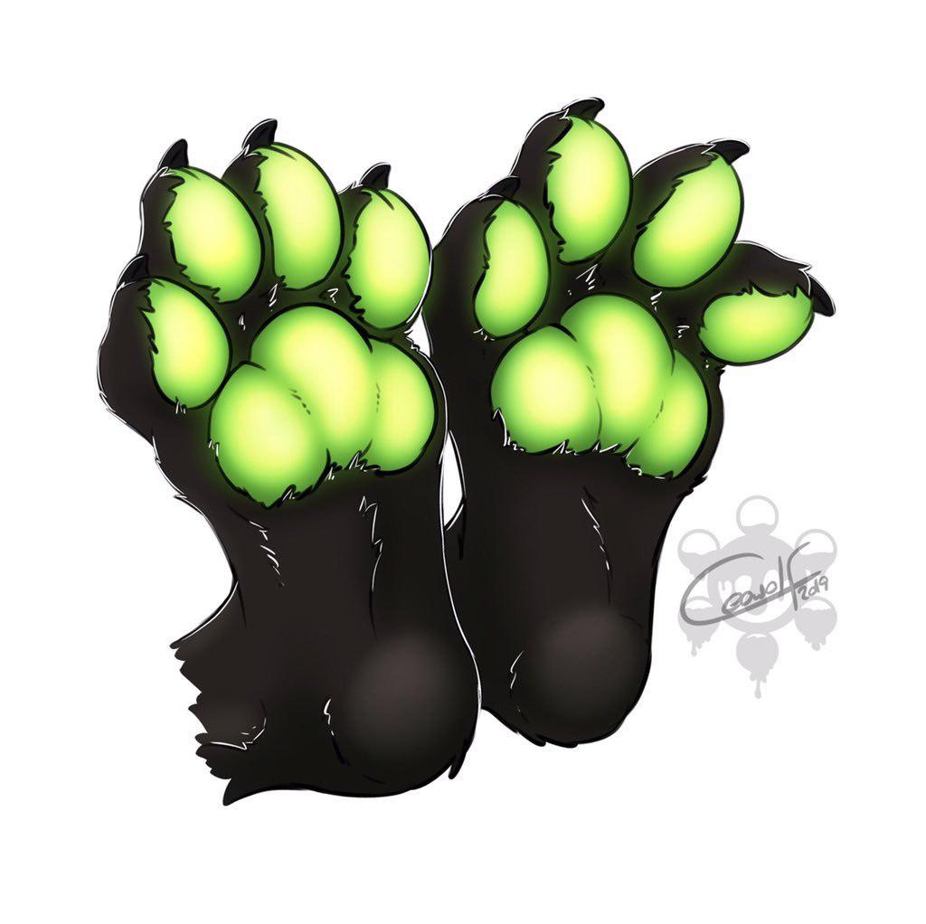 Glowy Pawbs by Grimsune -- Fur Affinity [dot] net