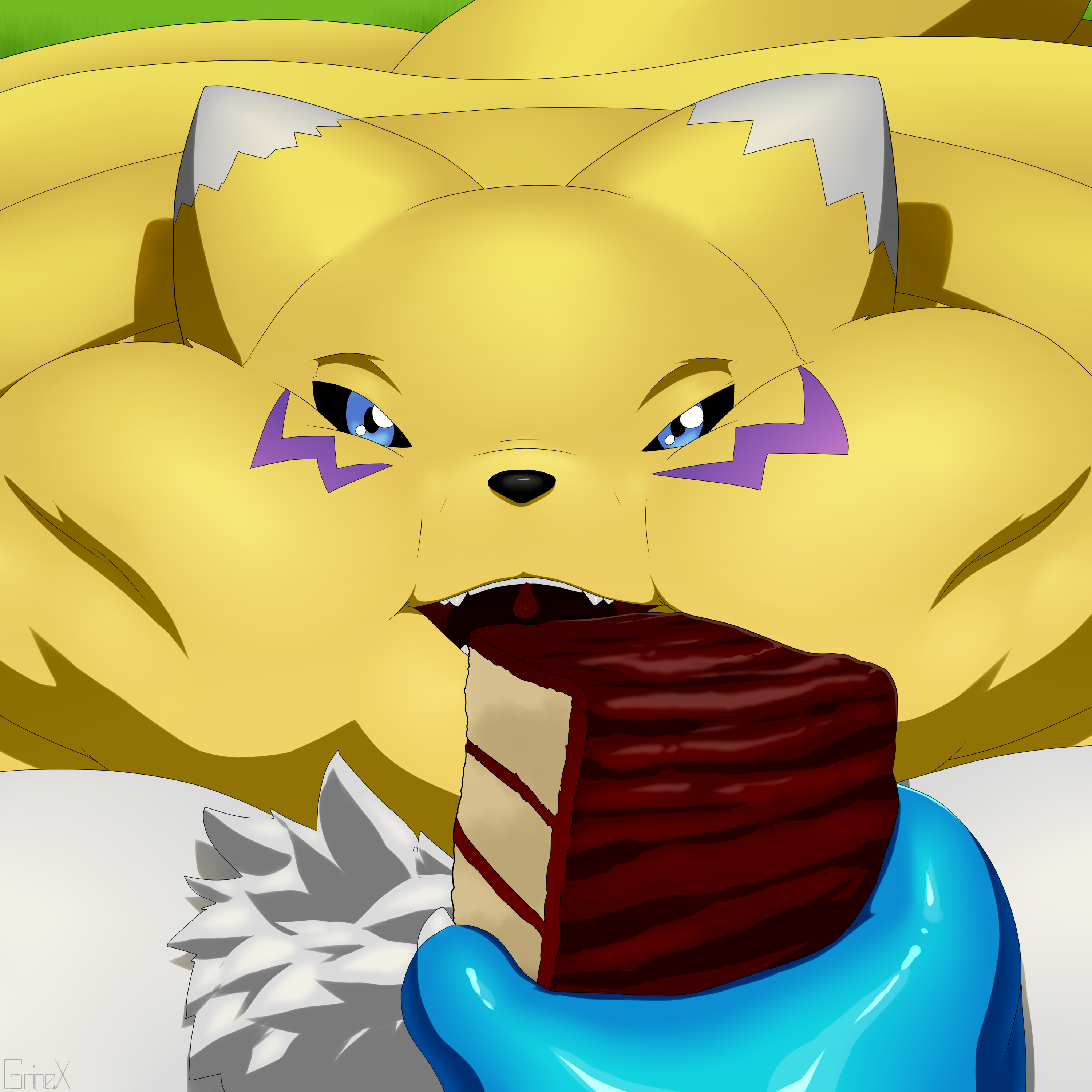 POV Renamon Fatty Feeding