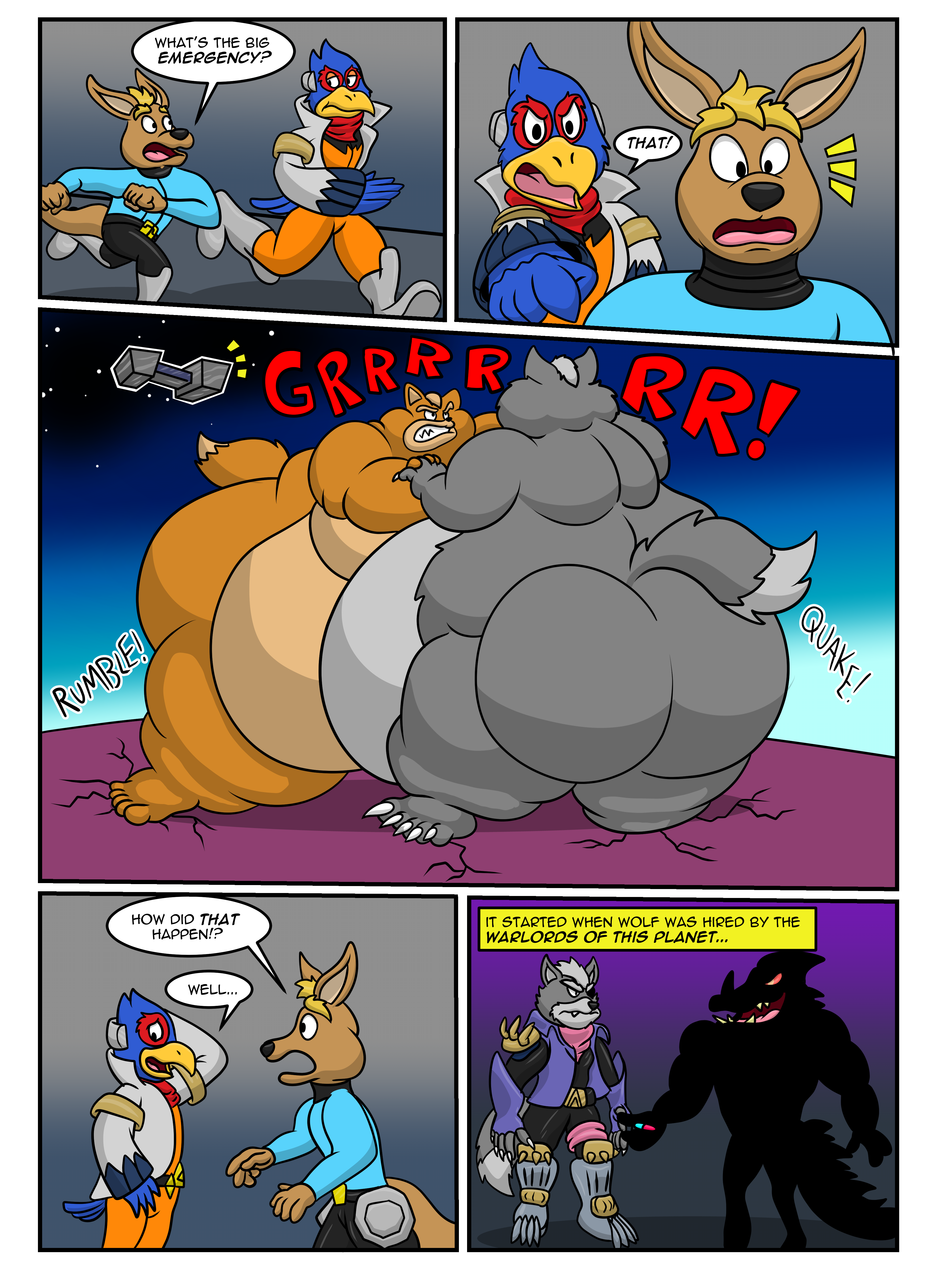 StarFox Corpulent Corps Page1 by Grinnym -- Fur Affinity [dot] net