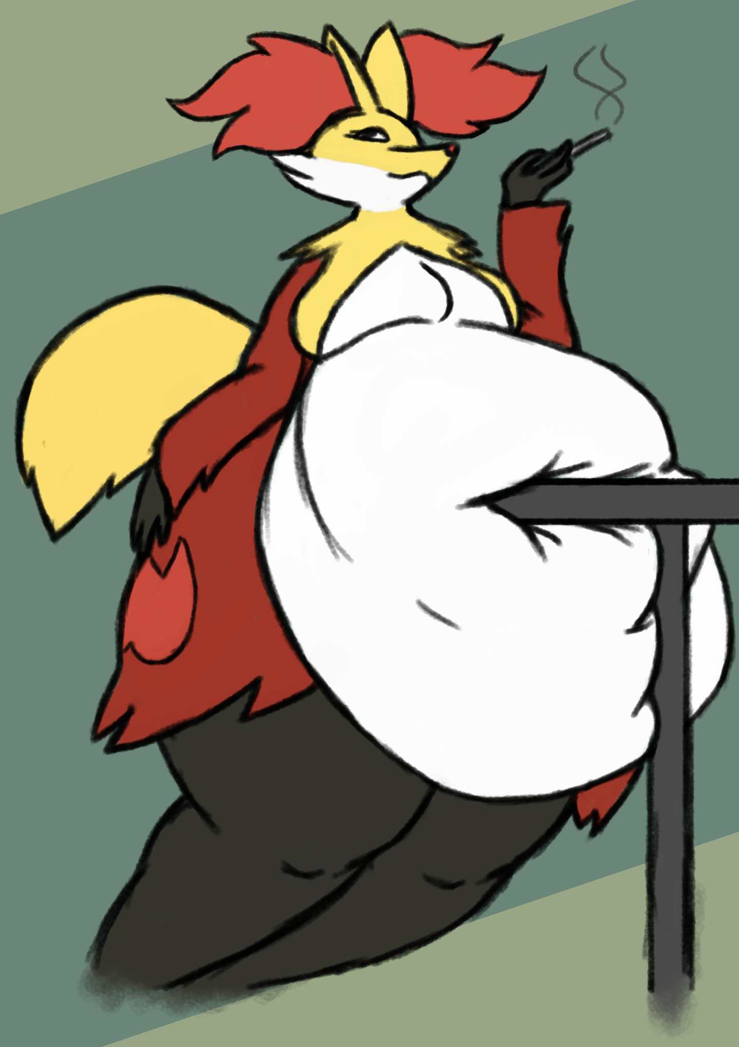 Delphox fat