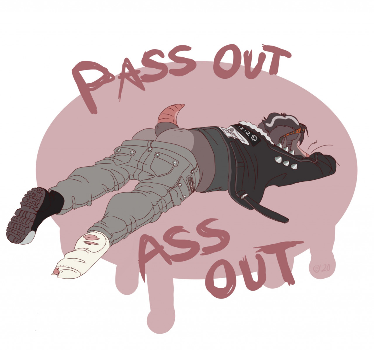 Pass out Ass Out by GrungeTeeth -- Fur Affinity [dot] net