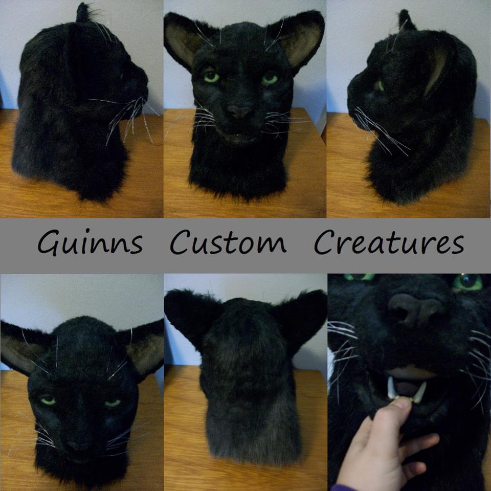 Black Cat Fursuit Head by GuinnsCustomCreatures -- Fur Affinity [dot] net